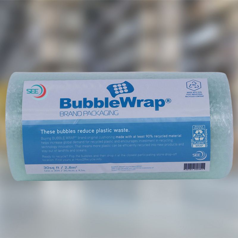 Amortiguación inflable reciclada marca BUBBLE WRAP®